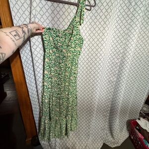 Floral Green Maxi Dress